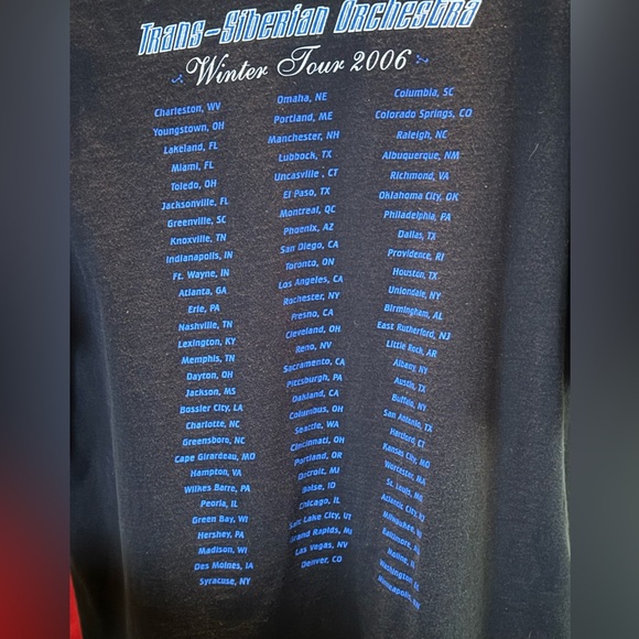 VTG Trans- Siberian Orchestra Winter Tour 2006 Tee - Picture 8 of 8